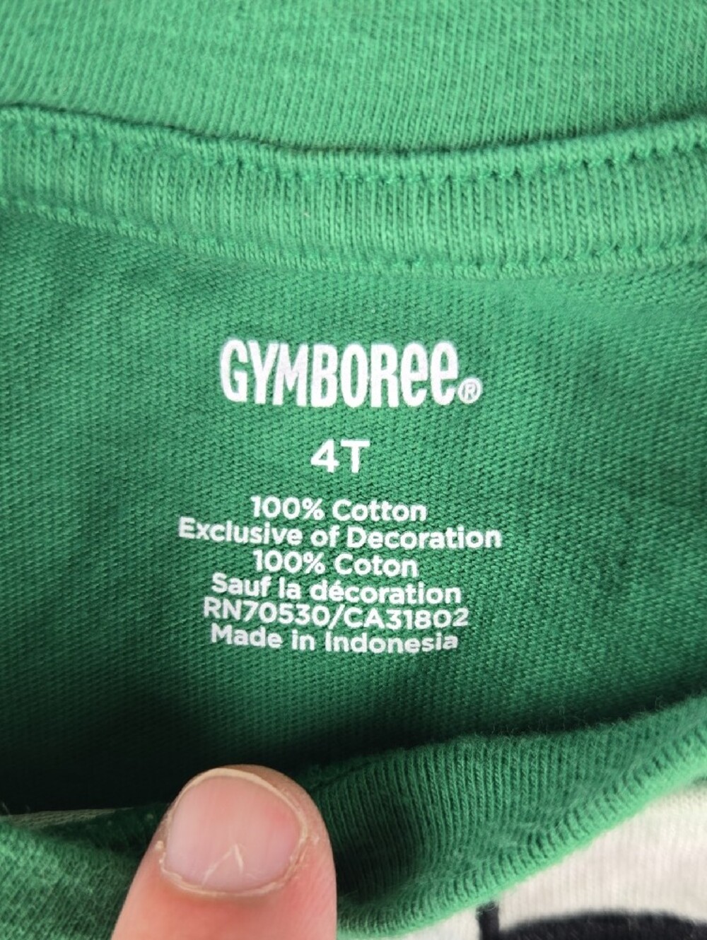 Gymboree St. Patricks Day Suit T-Shirt Size 4T Green Four Leaf Clover - Picture 2 of 6